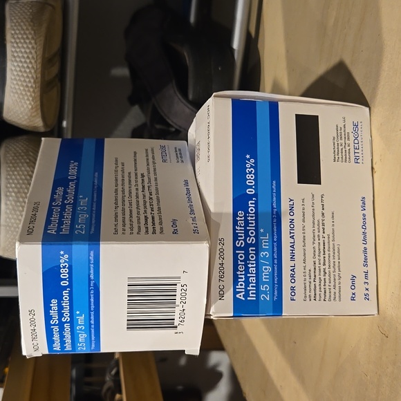 COPY - Albutateril surfate inhalat solution,  0.083%, 2.5mg/3ml - Picture 1 of 1